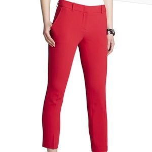 🌟sale⚡️BCBGMaxAzria red slim leg-cropped pant XS